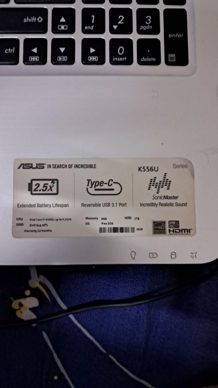 لب تاب asus مدل k556u|رایانه همراه|تهران, جیحون|دیوار