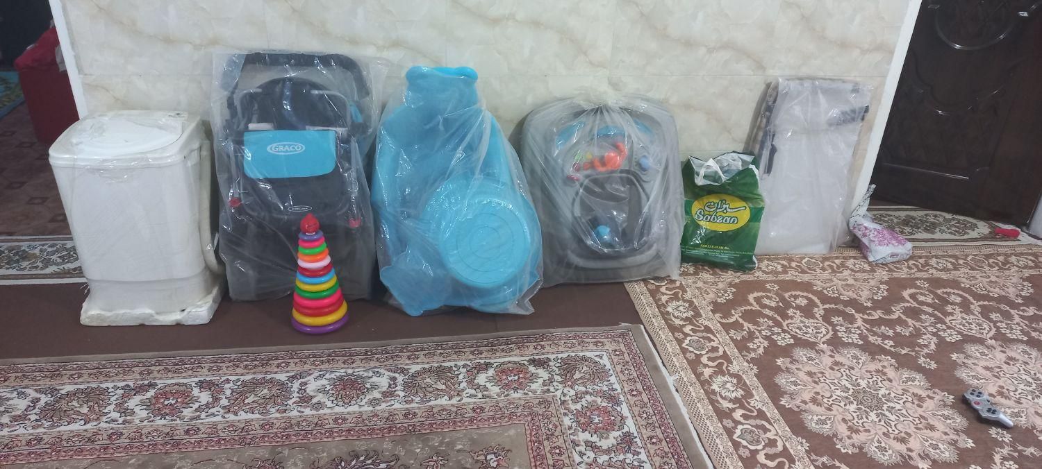 کهنه شور،کالسکه،روروئک،تاب،سرویس لگن نوزاد|اسباب و اثاث بچه|ماهدشت, |دیوار