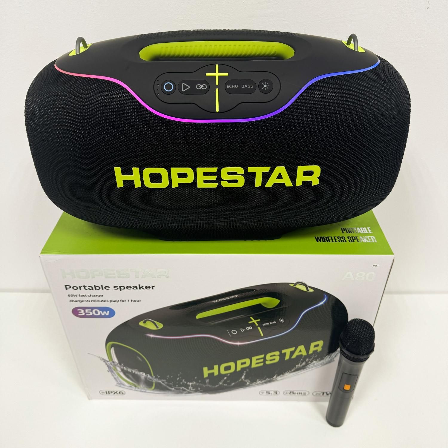 اسپیکر 350 واتی اورجینال هوپ استار HOPESTAR A80|پخشکننده همراه|زنجان, |دیوار