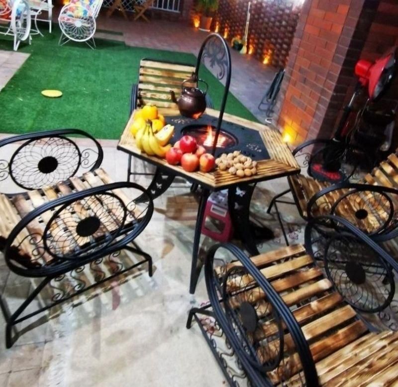 صندلی باغی /میز آتشدان شش ضلعی 1متری|بخاری، هیتر، شومینه|تهران, آبشار|دیوار