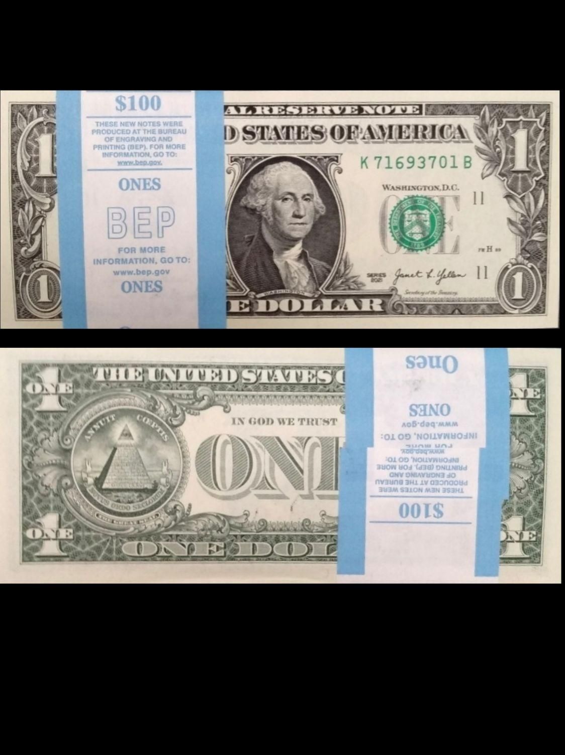 1 بسته کامل 1 دلاری کلکسیونی - شماره سریال پشت هم|کلکسیون سکه، تمبر، اسکناس|لاهیجان, کوی خزر|دیوار