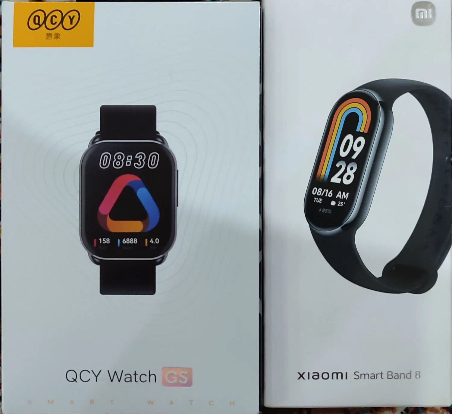 ساعت هوشمند mi band8 و qcy GS|ساعت|تهران, فلاح|دیوار