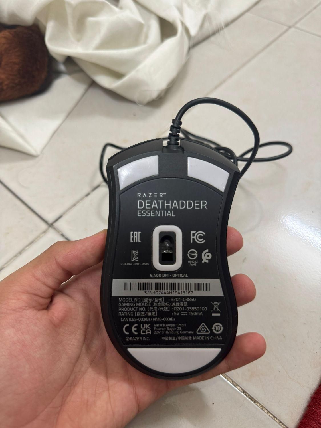 موس razer deathadder essential ۲ هفته استفاده شده|قطعات و لوازم جانبی رایانه|مشهد, ده دی|دیوار