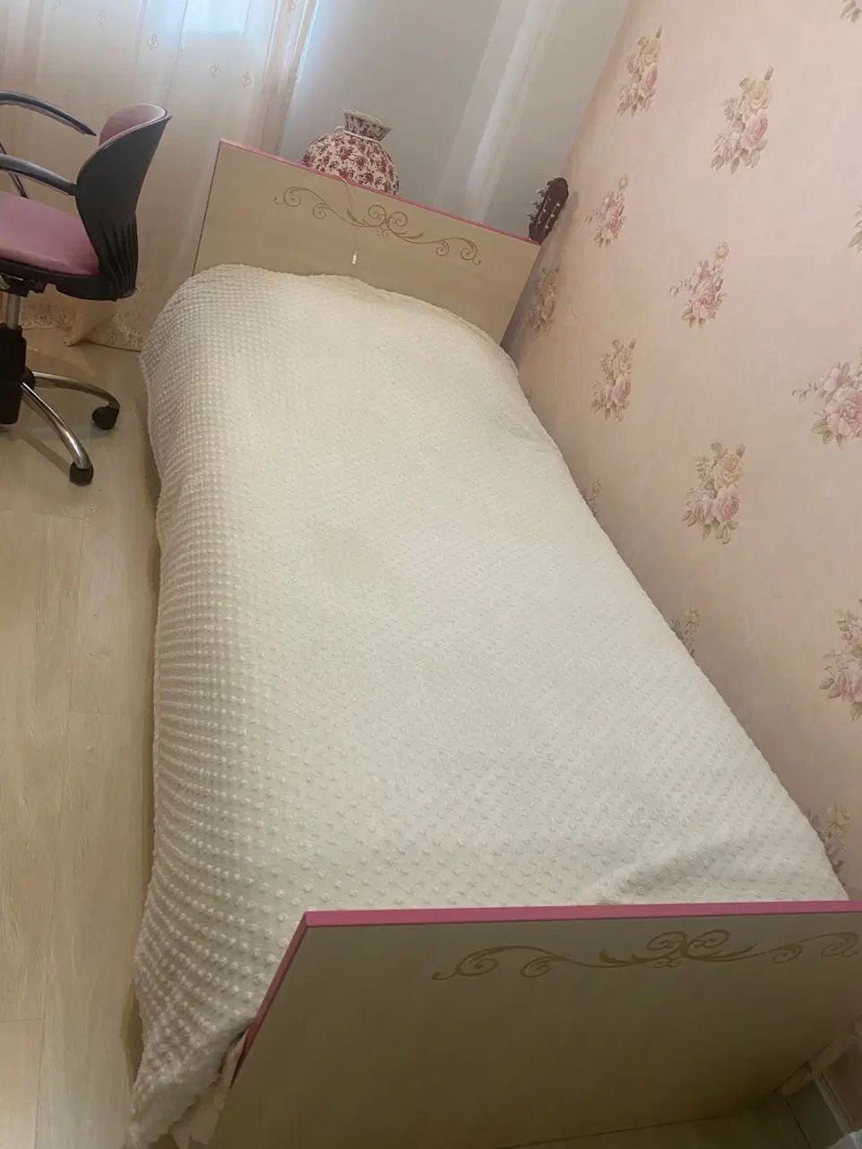 سرویس تخت یک نفره با کتابخانه و خوشخواب و اینه|تخت و سرویس خواب|تهران, دروس|دیوار