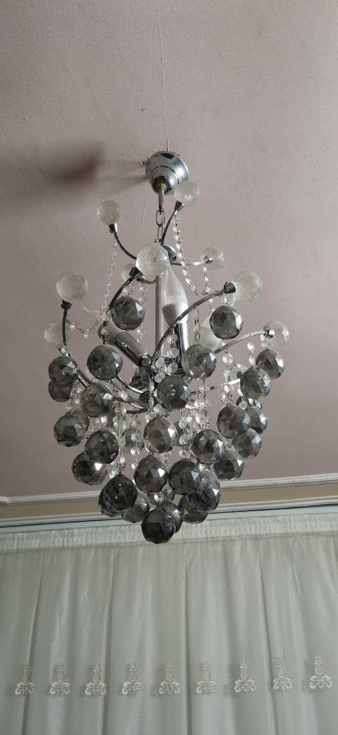 لوستر کریستال(یک جفت،۲ عدد)|لوستر و چراغ آویز|اسفراین, |دیوار