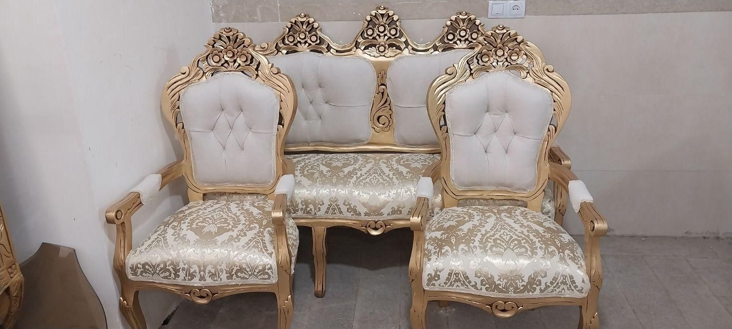 فروش مبلمان استیل سلطنتی|مبلمان خانگی و میز عسلی|مشهد, طبرسی شمالی|دیوار