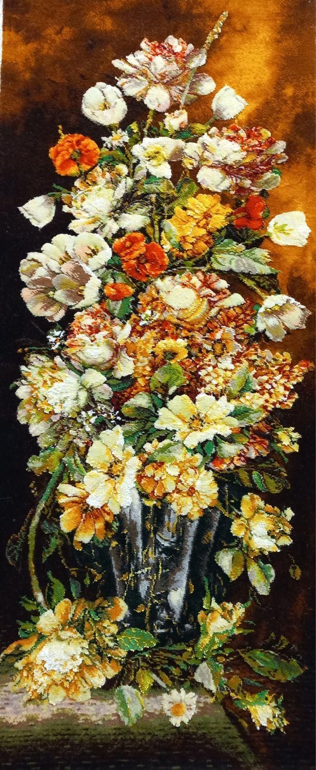 دو عدد تابلو فرش دستبافت چله ابریشم برجسته نفیس|تابلو فرش|تهران, زعفرانیه|دیوار