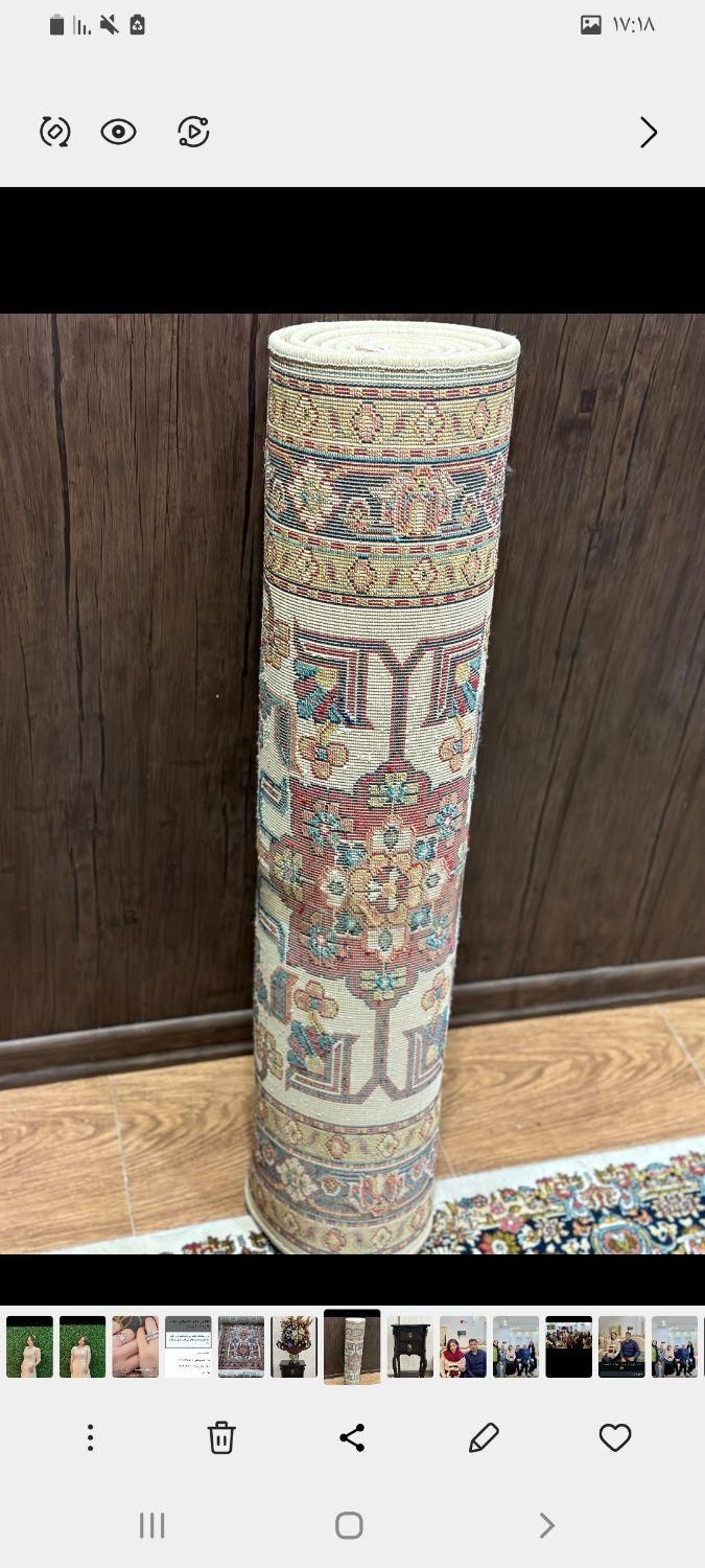 فروش کنار فرشی 3×1متر خیلی نو وتمیز طرح ترکی|فرش|شیراز, زرهی|دیوار