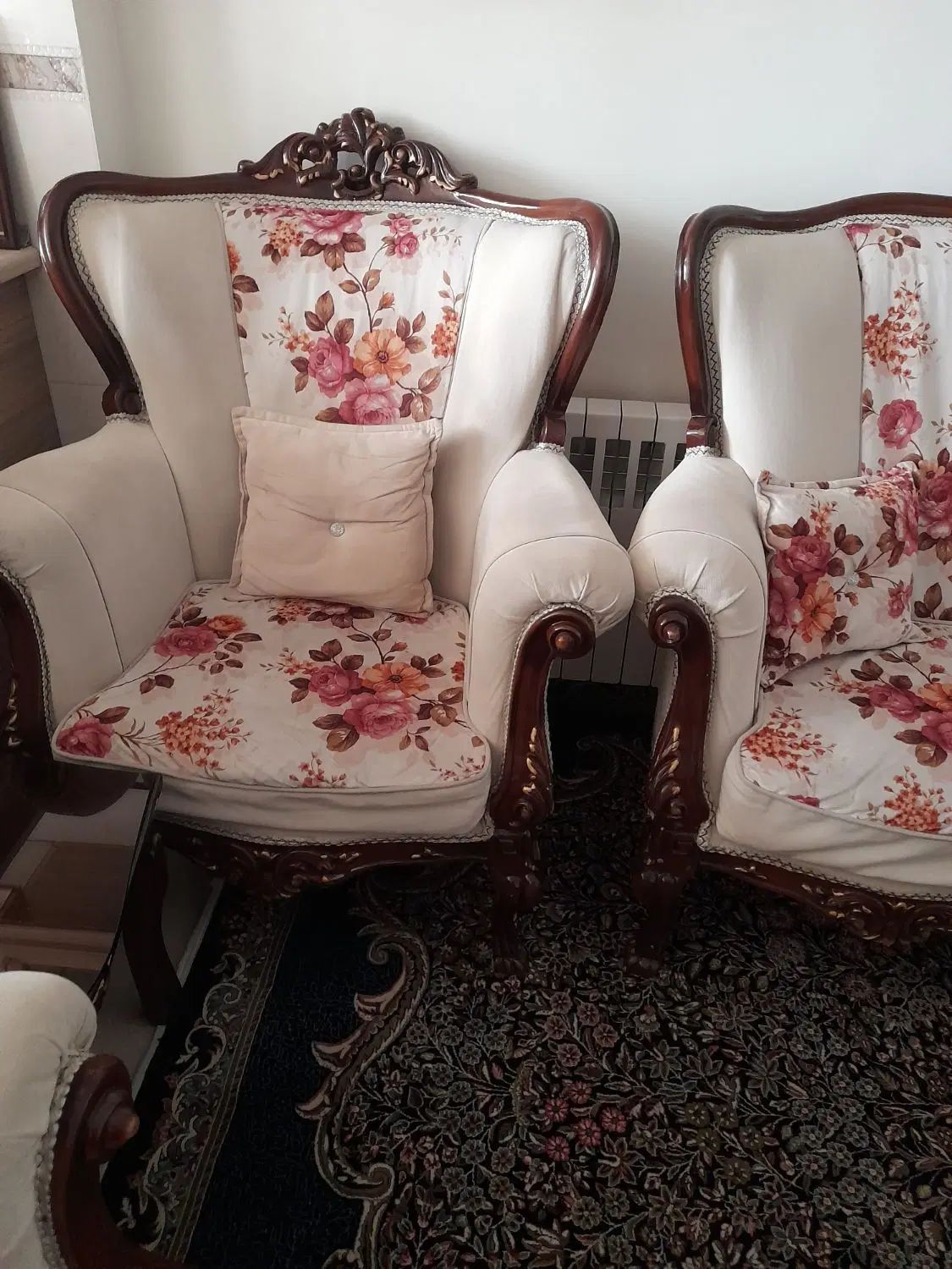 مبل ۹نفره چوب گردو|مبلمان خانگی و میز عسلی|تهران, ائمه اطهار|دیوار