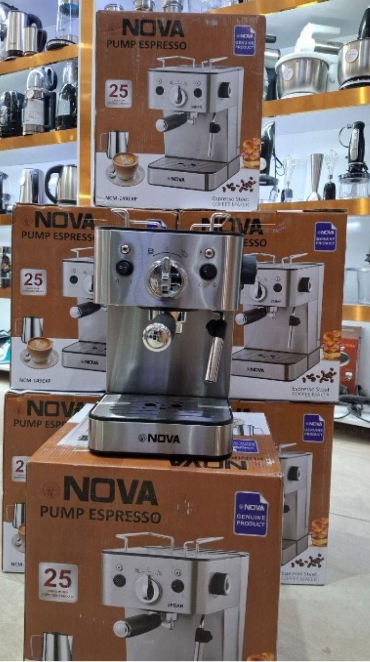 اسپرسو نوا NOVA25بار تمام استیل با ارسال خانه نور|سماور، چای‌ساز، قهوه‌ساز|مشهد, شهید آوینی|دیوار