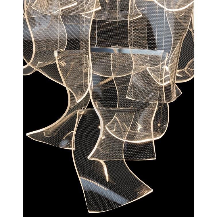 لوستر سقفی کریستالی طرح چروک 15 شاخه|لوستر و چراغ آویز|تهران, چیتگر جنوبی|دیوار