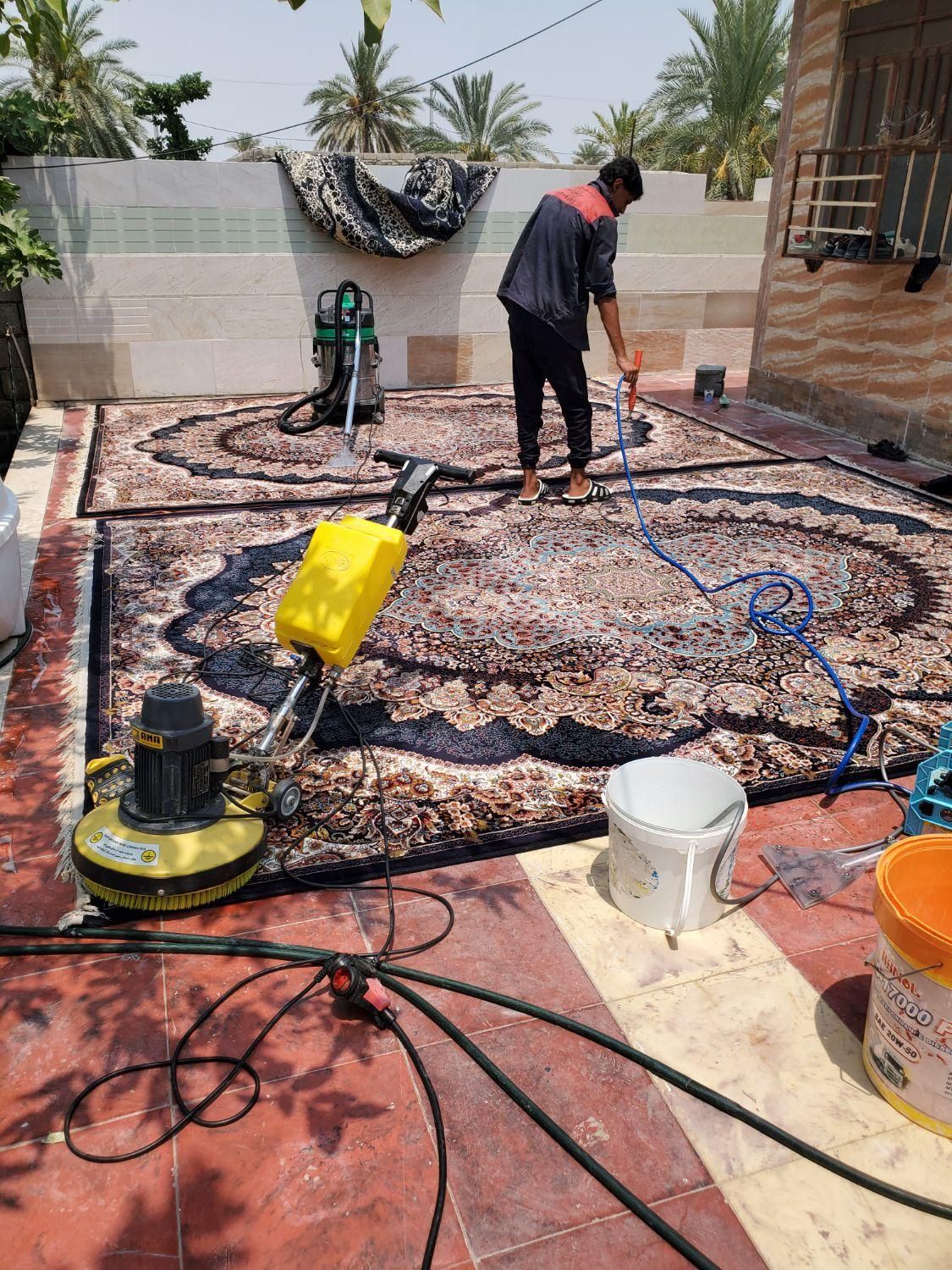 مکران ..شستشو در منزل فرش .مبل .پرده|خدمات نظافت|میناب, |دیوار