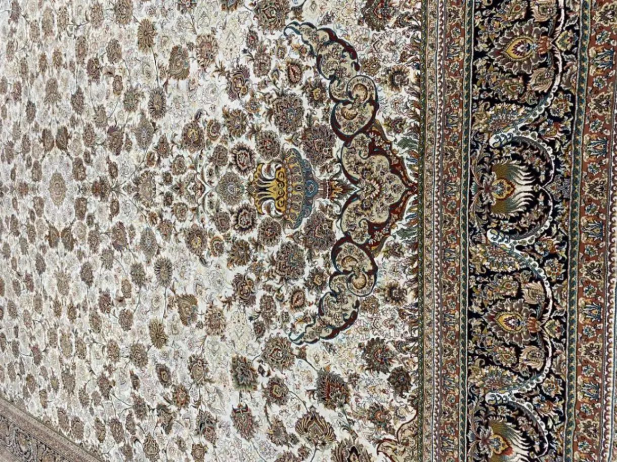 فرش دوازده متری ۱۰۰۰ شانه کرم قهوه ای|فرش|تهران, فدک|دیوار