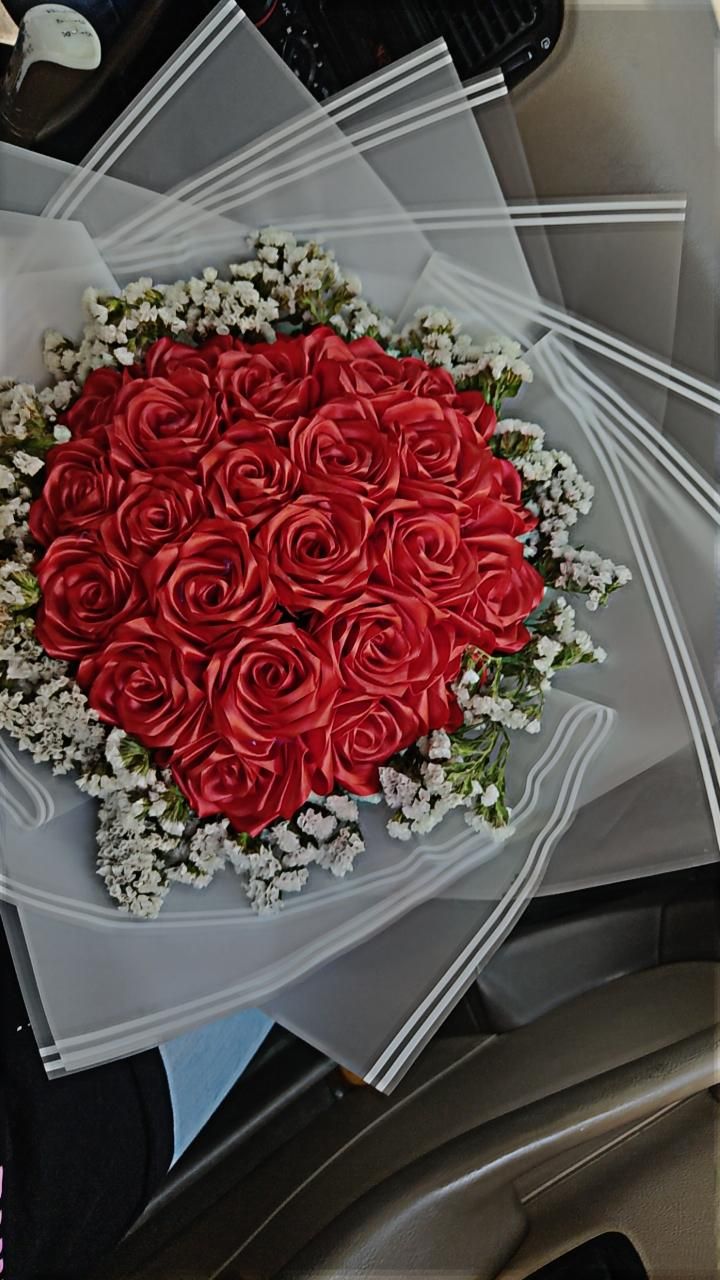 سفارش گل روبانی ودسته گل پول شاخه ای 30تومن|گل مصنوعی|اردبیل, |دیوار