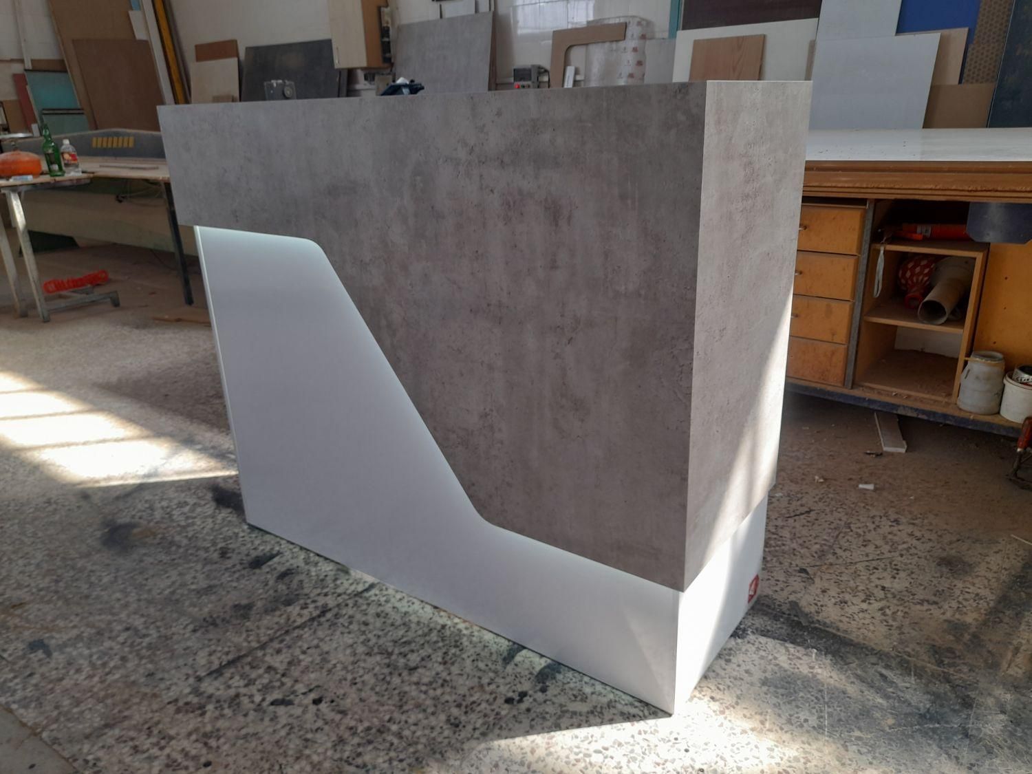 کانتر پذیرش MDF تایلندی نیک چوب|دفتر کار|شیراز, کرونی(خاتونک)|دیوار