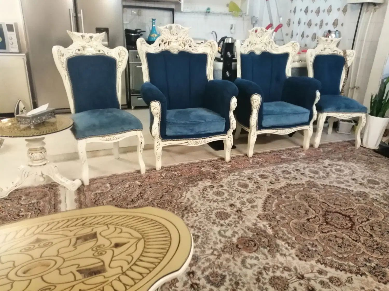 مبلمان 9نفره ومیز نهارخوری 4 نفره|مبلمان خانگی و میز عسلی|تهران, شوش|دیوار