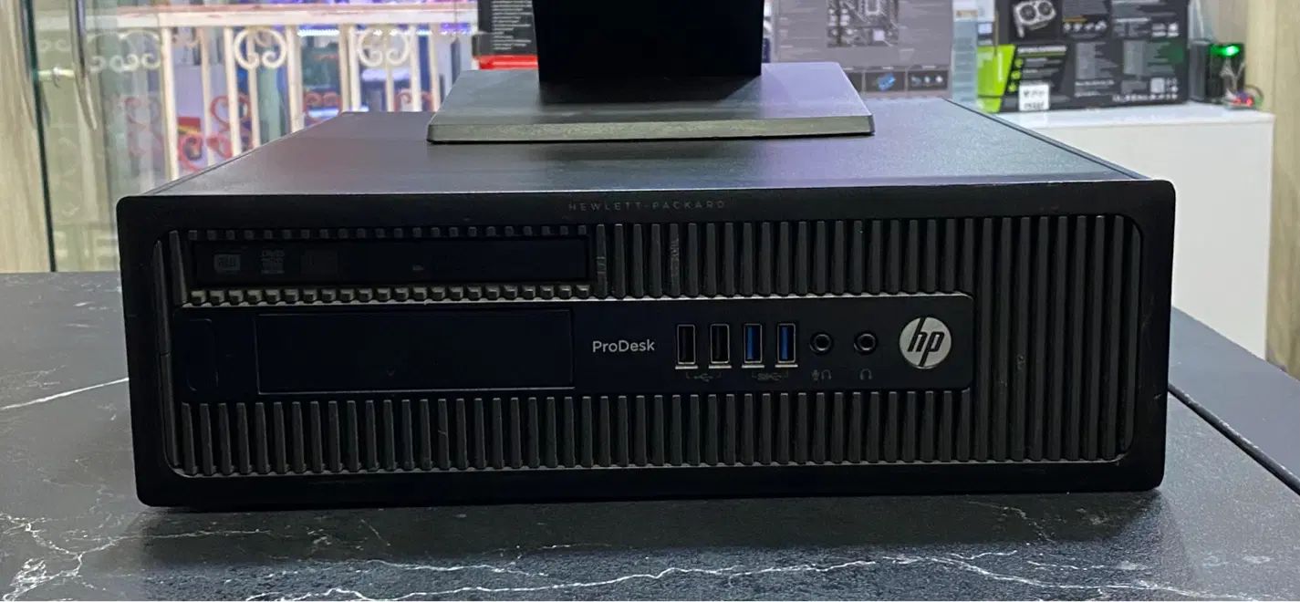 مینی کیس HP Prodesk اداری با مانیتور|رایانه رومیزی|تهران, تهران پارس|دیوار