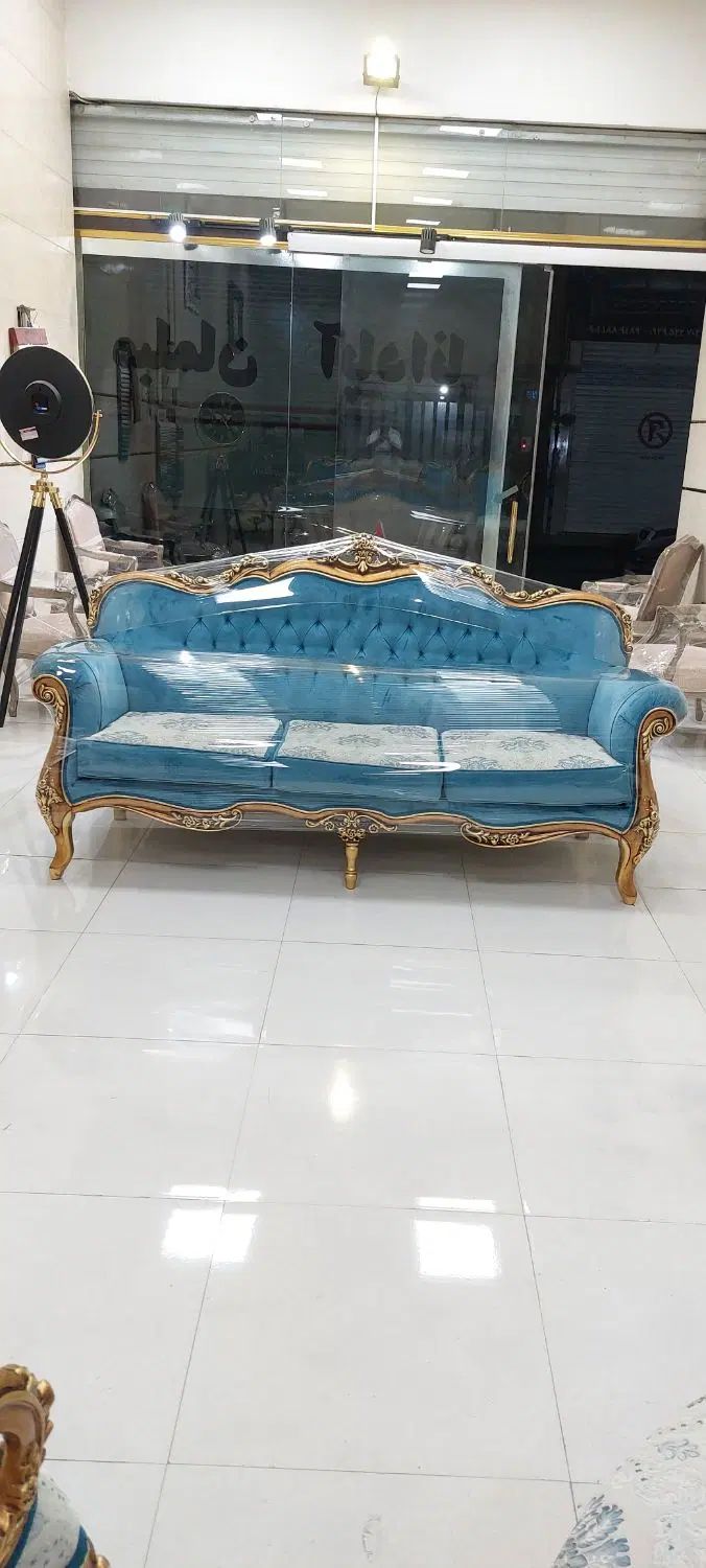 مبل استیل کلاسیک ۹نفره تمام راش درحدنو مدل یکتا|مبلمان خانگی و میز عسلی|رشت, آزادگان|دیوار