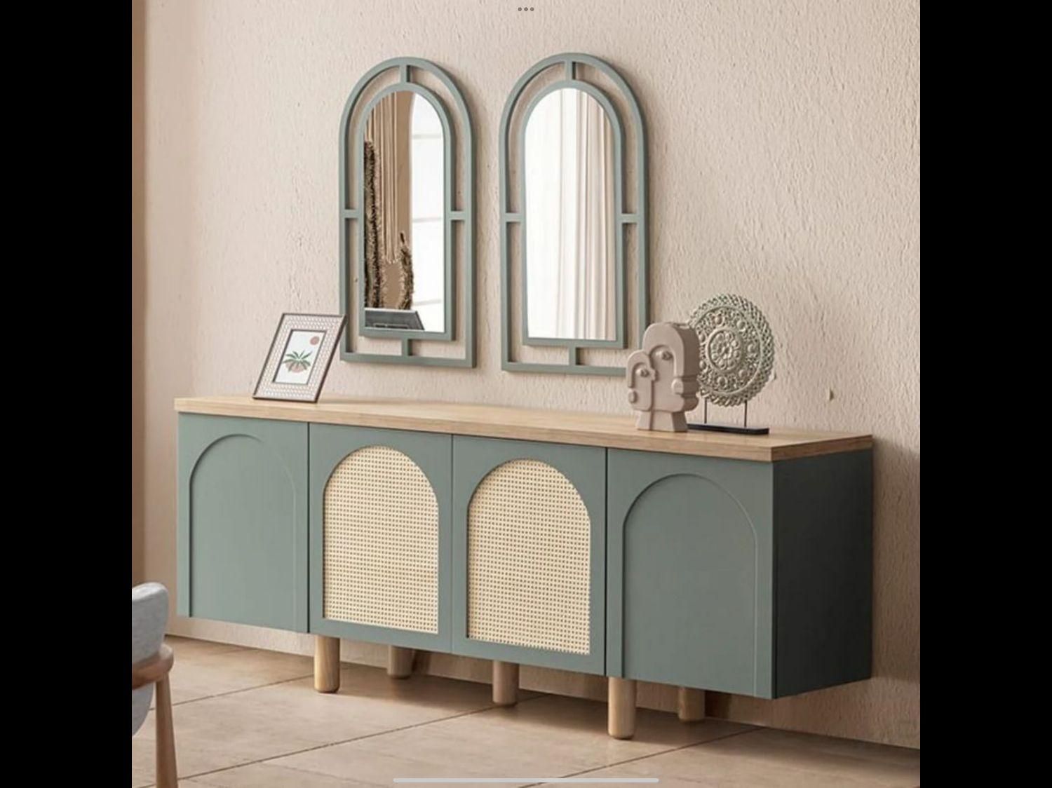 آینه کنسول مدل السا اینه کنسول چوب منبت|بوفه، ویترین، کنسول|ملایر, |دیوار