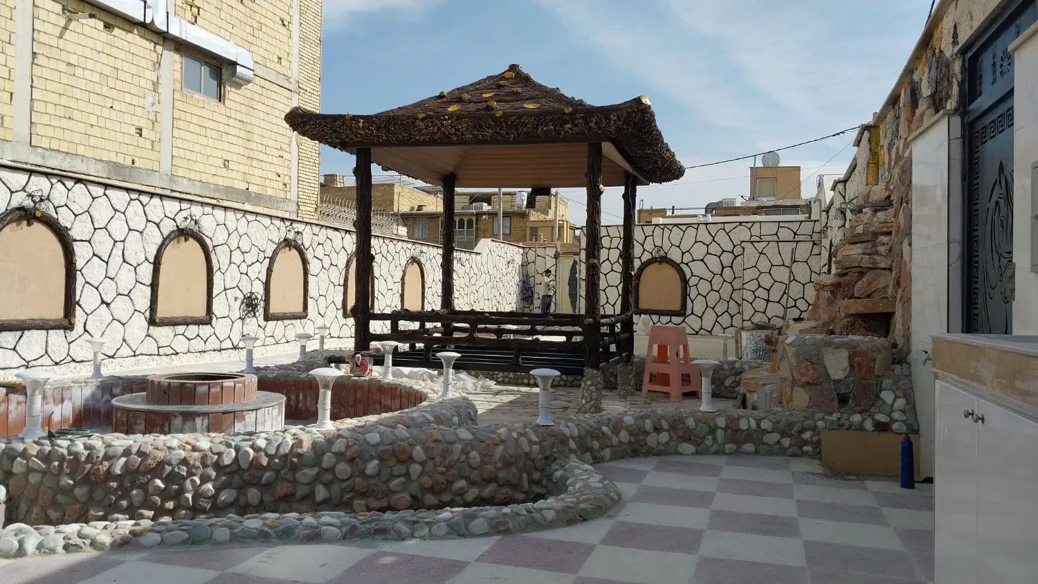 طراحی و ساخت انواع آبنما آلاچیق.سیمان بری.شومینه.|مصالح و تجهیزات ساختمان|اصفهان, گلستان|دیوار