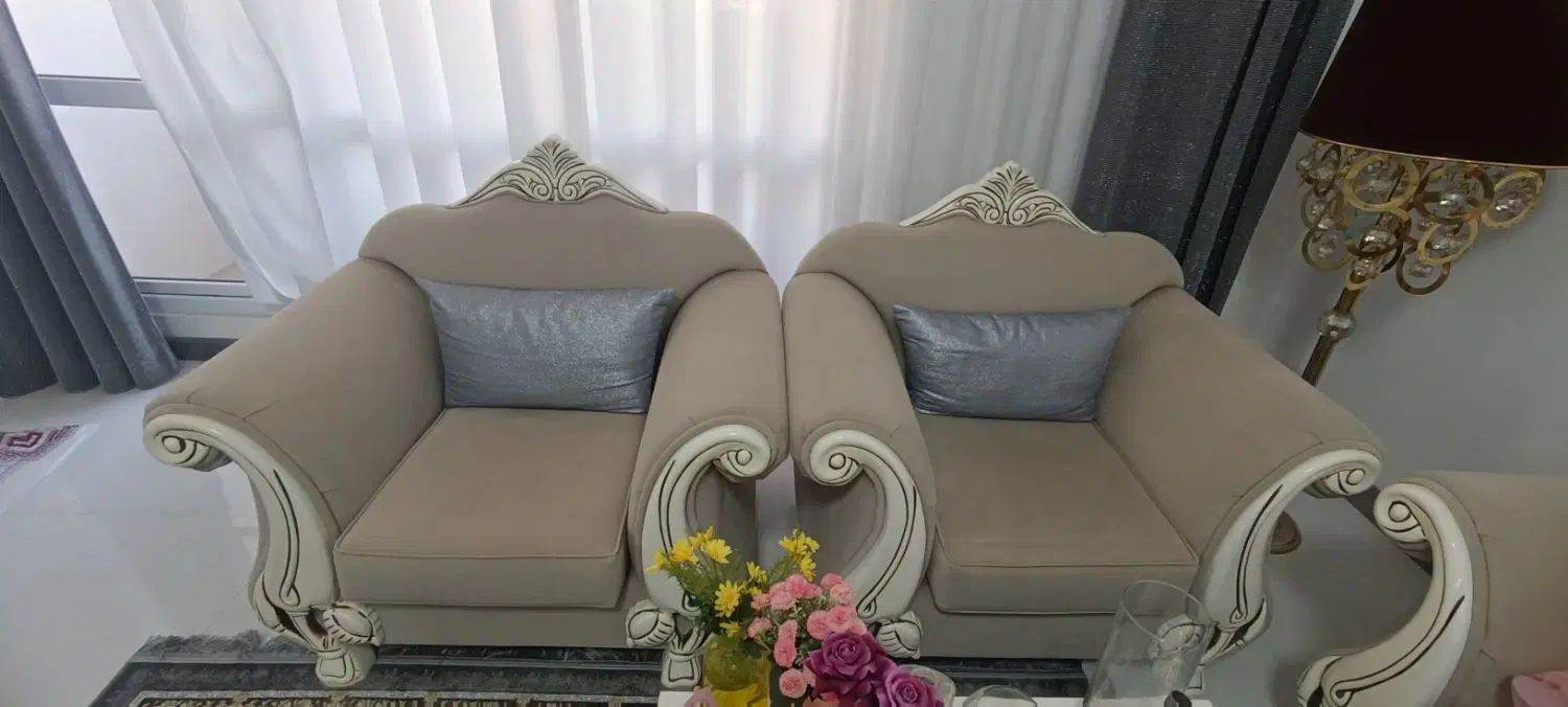 مبلمان کلاسیک هفت نفره|مبلمان خانگی و میز عسلی|کرج, شهرک احمدیه‎|دیوار