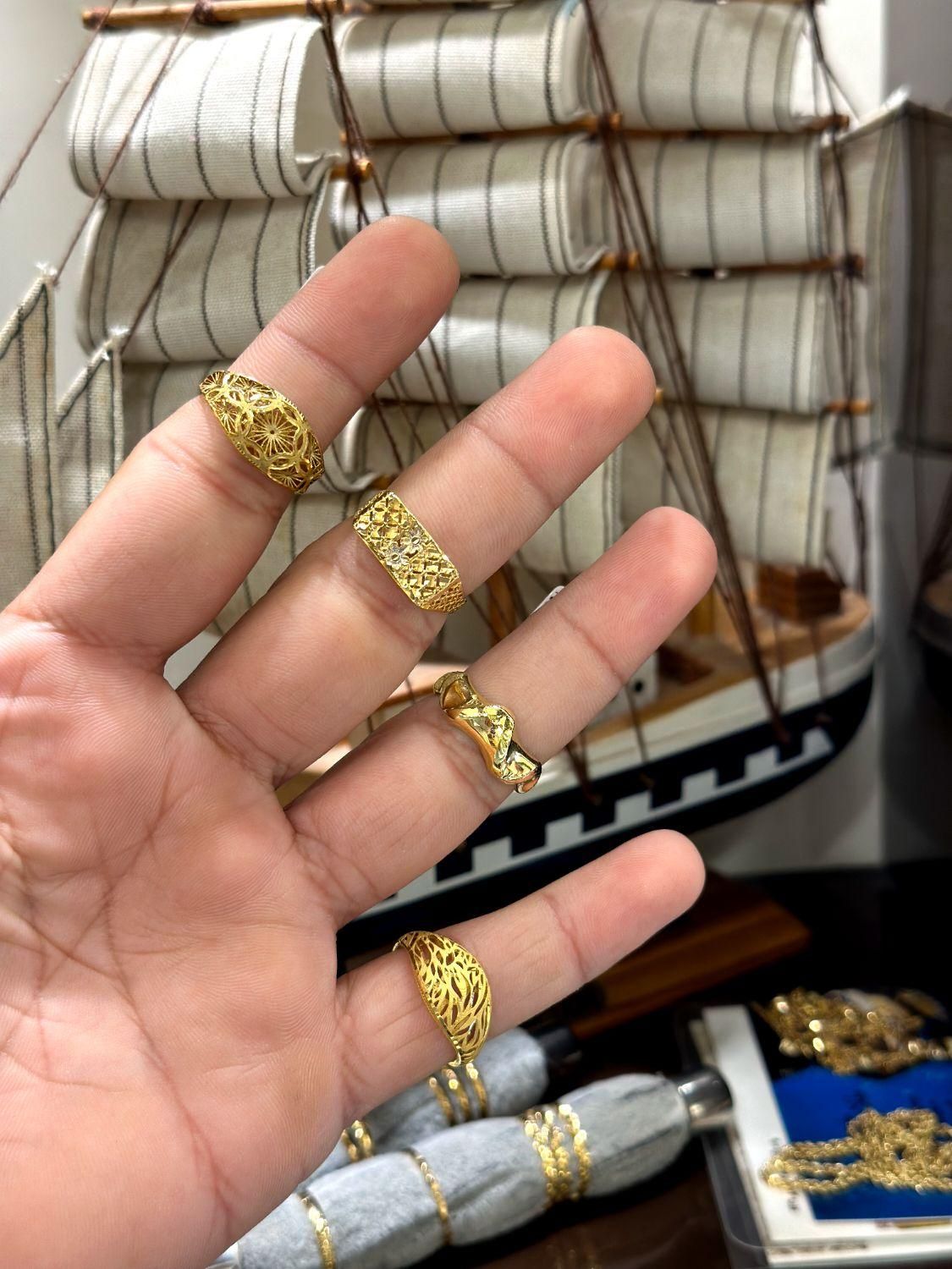 انواع انگشتر طلا|جواهرات|بندرعباس, |دیوار