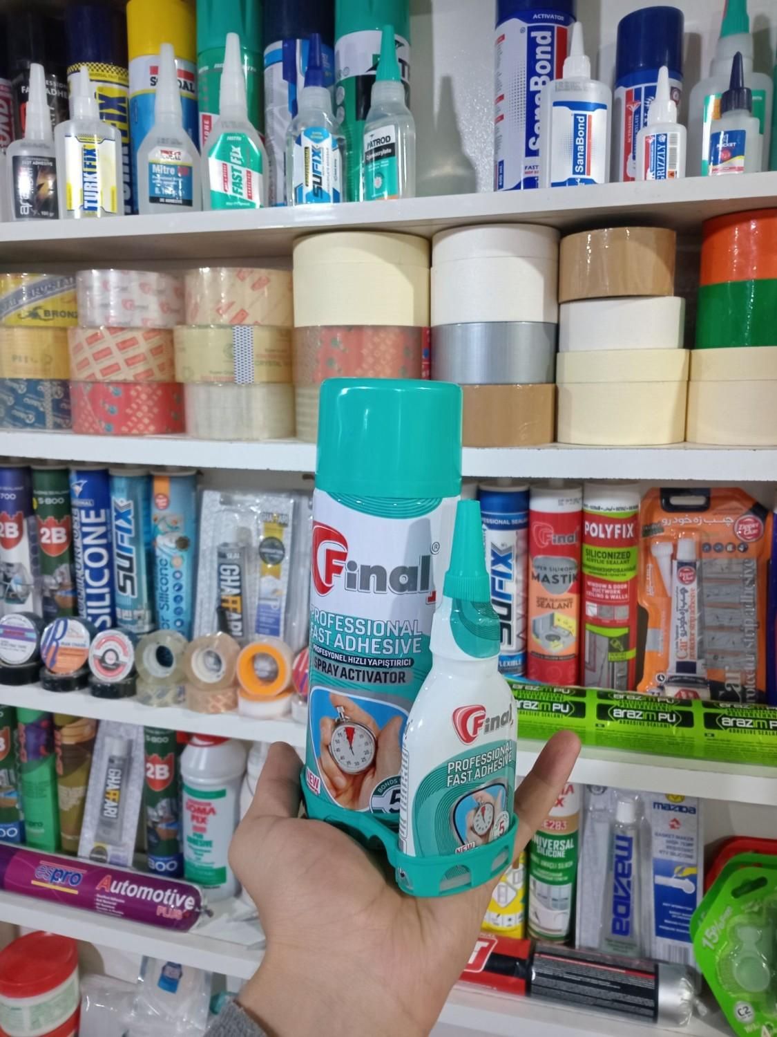 چسب 123 فاینال 400 بنر سوپر گلو نواری پهن سایلت 90|عمده‌فروشی|تهران, اتحاد|دیوار