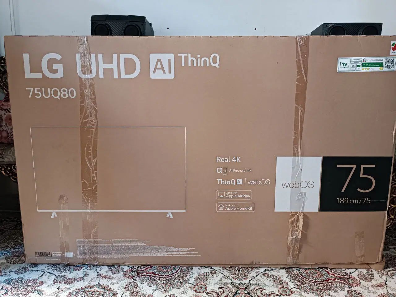 تلویزیون ال‌جی 75 4KUHD (Lg 75UQ80)|تلویزیون و پروژکتور|کرمانشاه, |دیوار
