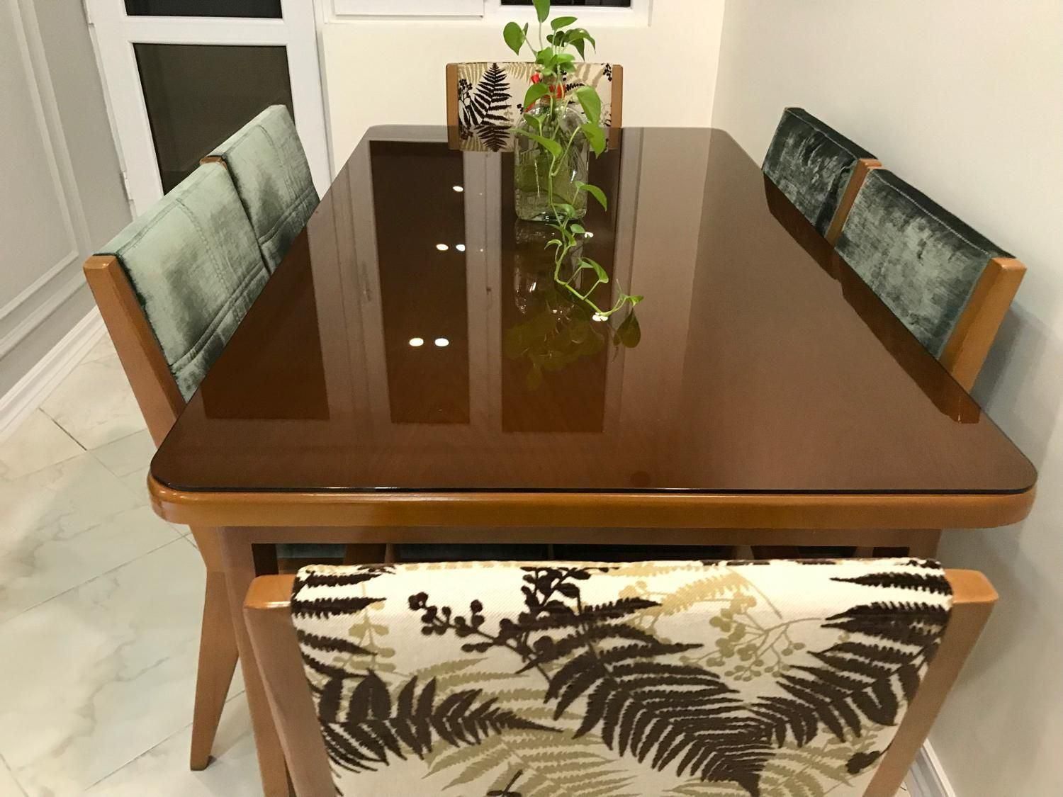 ناهارخوری شیک با چوب راش و صفحه چوب بلوط|میز و صندلی غذاخوری|تهران, باغ فیض|دیوار