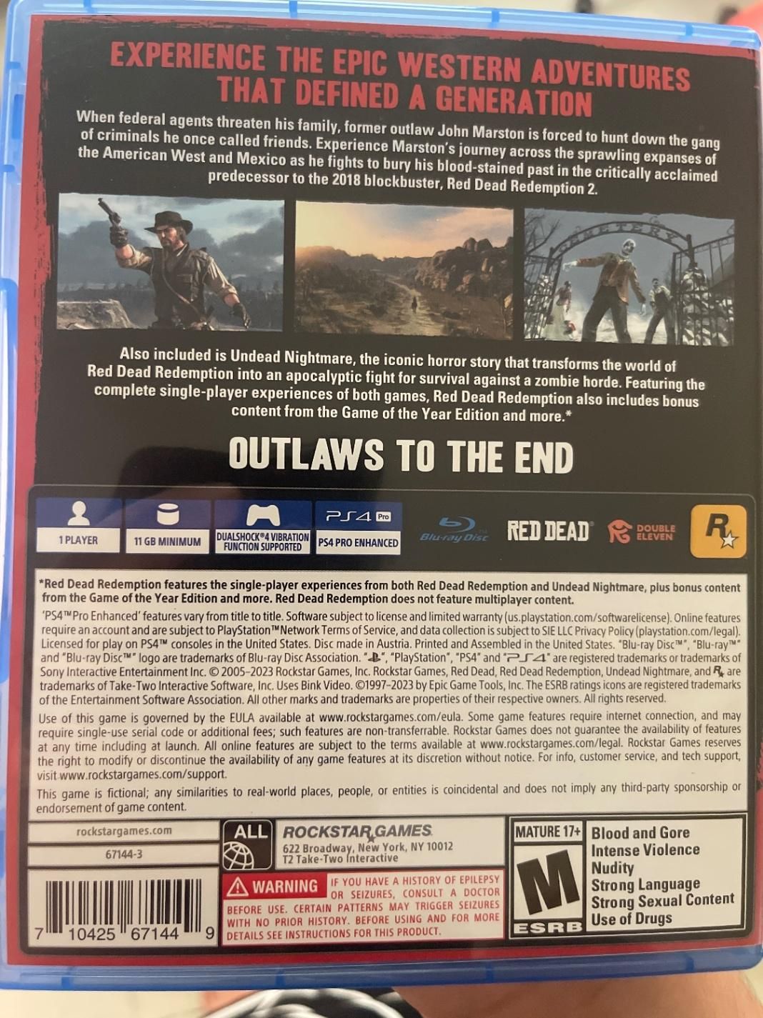 دیسک بازی Red Dead Redemption 1 مخصوص PS4 & PS5|کنسول، بازی ویدئویی و آنلاین|تبریز, |دیوار