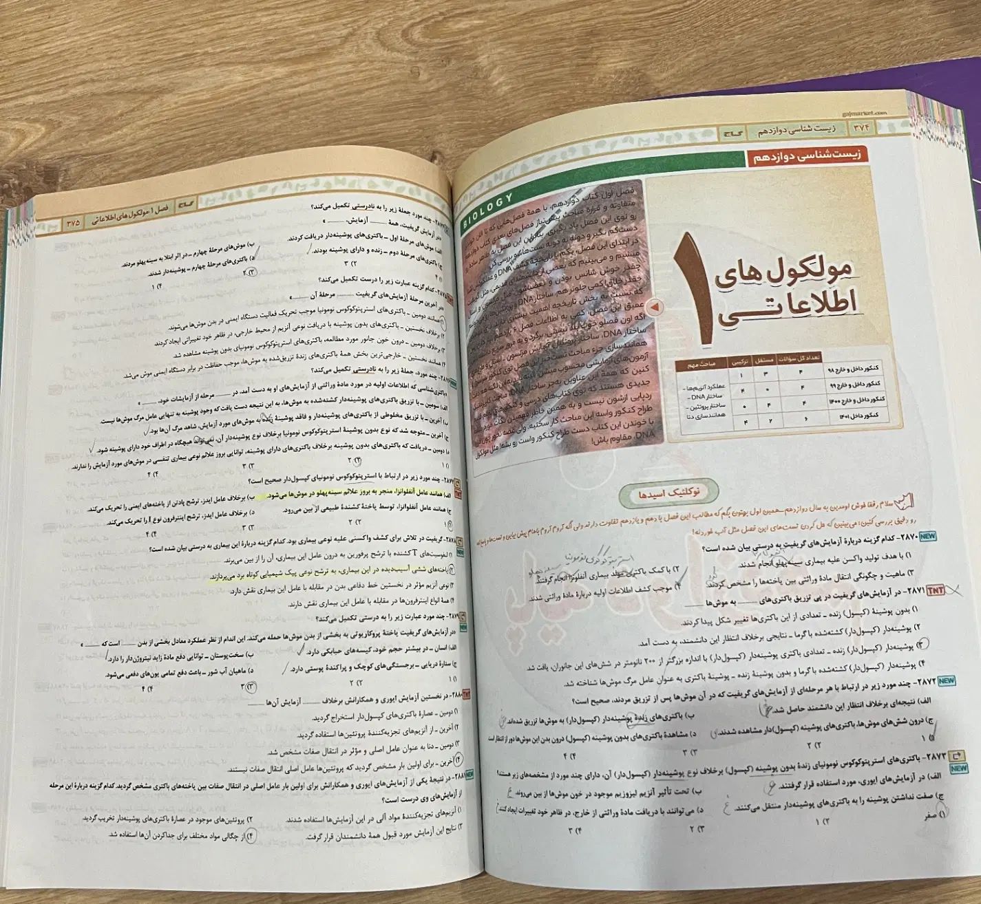 زیست ایکیو|کتاب و مجله آموزشی|رشت, رشتیان|دیوار