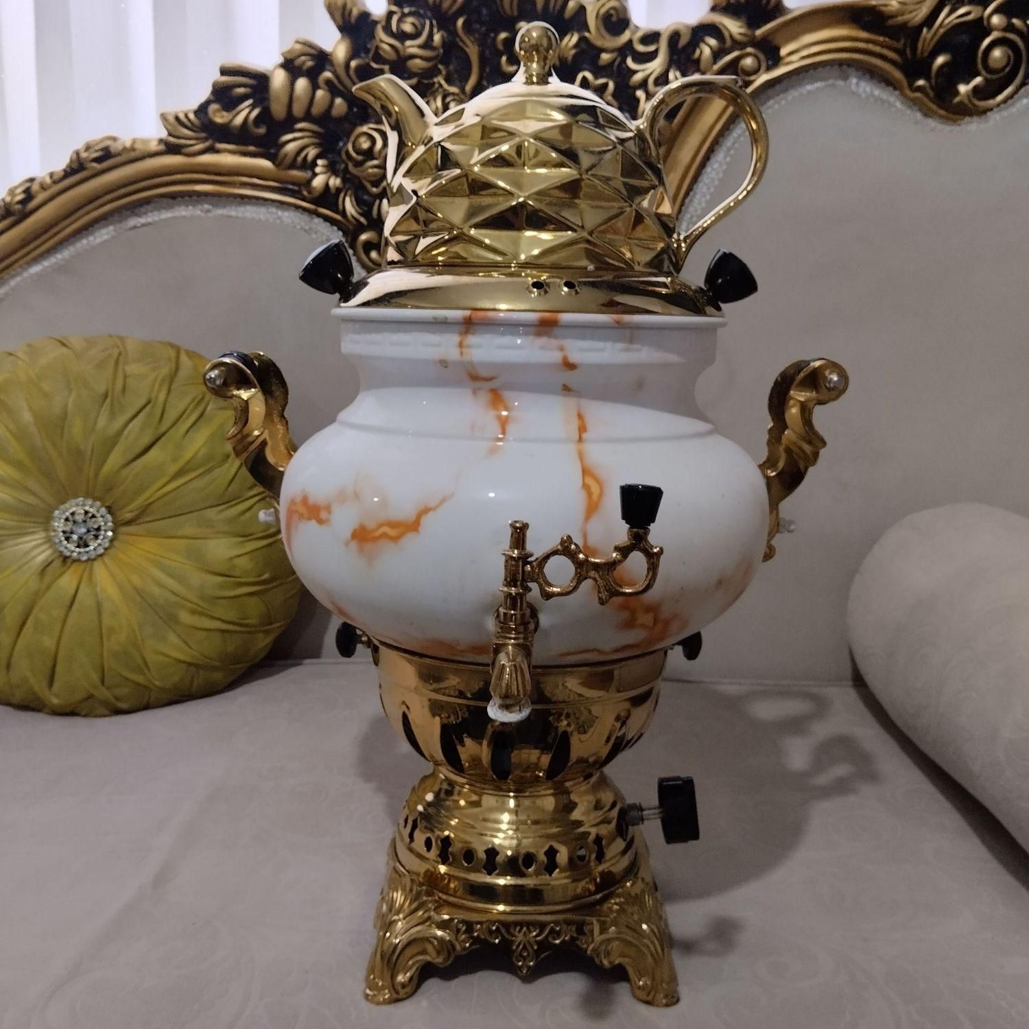 سماور طرح سنگ فقط با ۵ تومن|سماور، چای‌ساز، قهوه‌ساز|قزوین, |دیوار