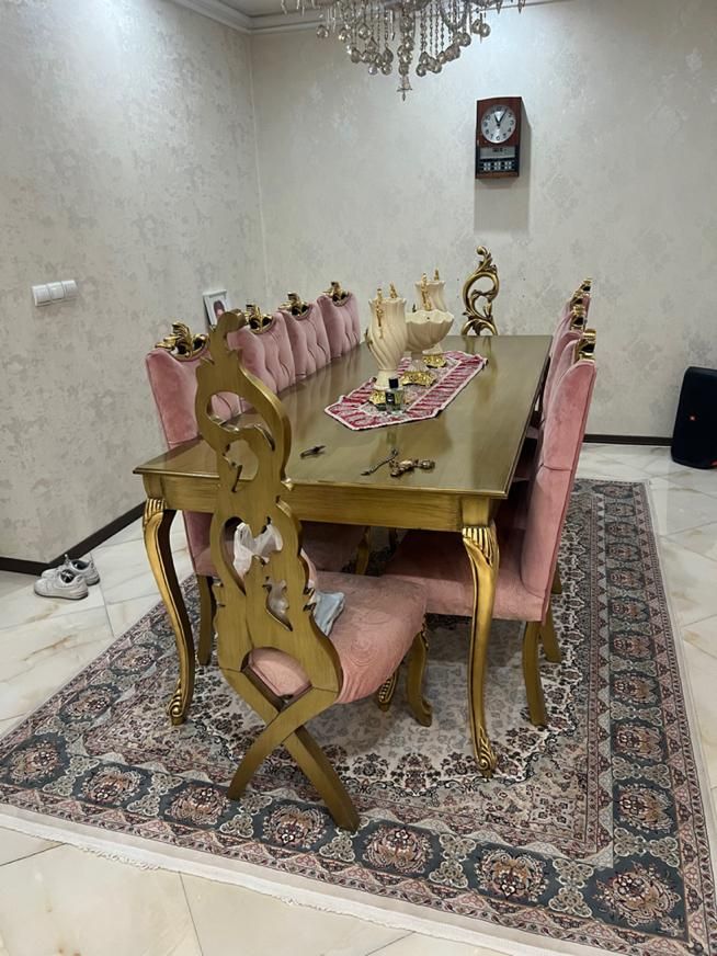 ست مبلمان استیل راش با میز ناهارخوری و تلویزیون|مبلمان خانگی و میز عسلی|تهران, شارق|دیوار
