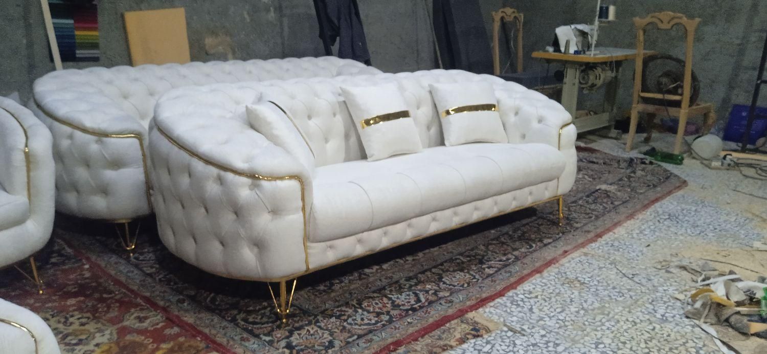 مبلمان راحتی چستر هشت نفره با گارانتی|مبلمان خانگی و میز عسلی|اصفهان, بابوکان|دیوار