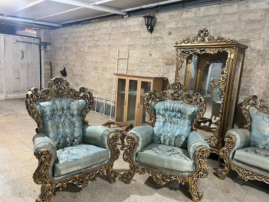 مبل ۹نفره سلطنتی همراه با جلو مبلی و بوفه|مبلمان خانگی و میز عسلی|بهبهان, |دیوار