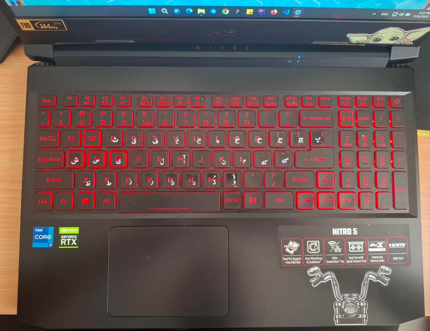 لپ تاپ Acer nitro 5|رایانه همراه|اصفهان, خواجو|دیوار