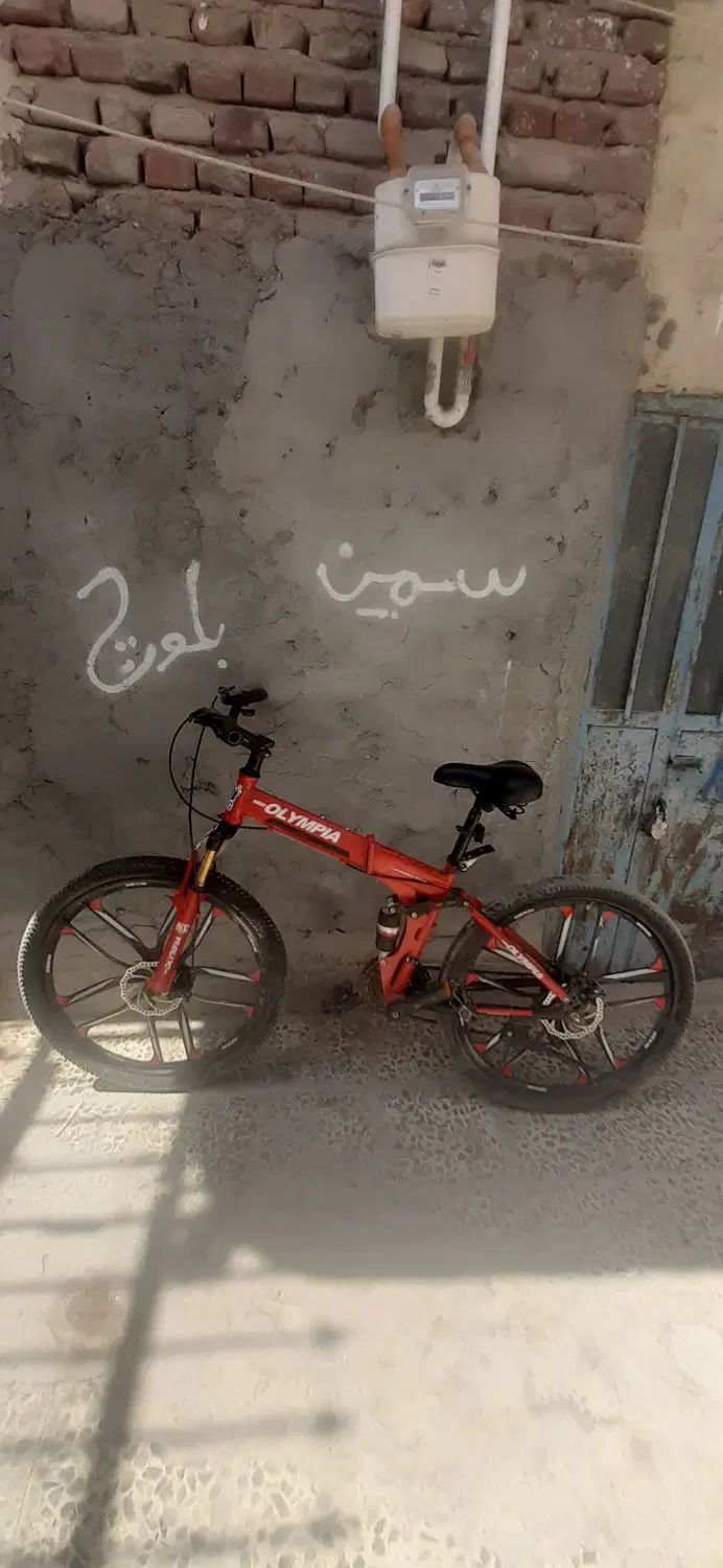 دوچرخه ۲۶تاشو دنده ای ترمز دیسکی رینگ اسپرت|دوچرخه، اسکیت، اسکوتر|زاهدان, |دیوار