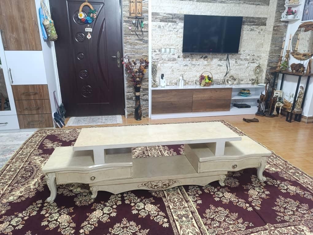 تلویزیون ۵۰ اینچ اسنوا میز تلویزیون ۵ تیکه|تلویزیون و پروژکتور|بندر انزلی, کارآموزی|دیوار