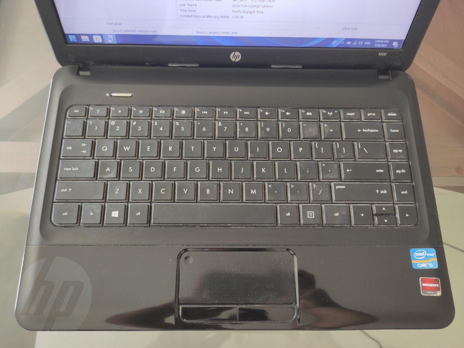 لپ تاپ HP 1000 Notebook|رایانه همراه|مشهد, رضاشهر|دیوار