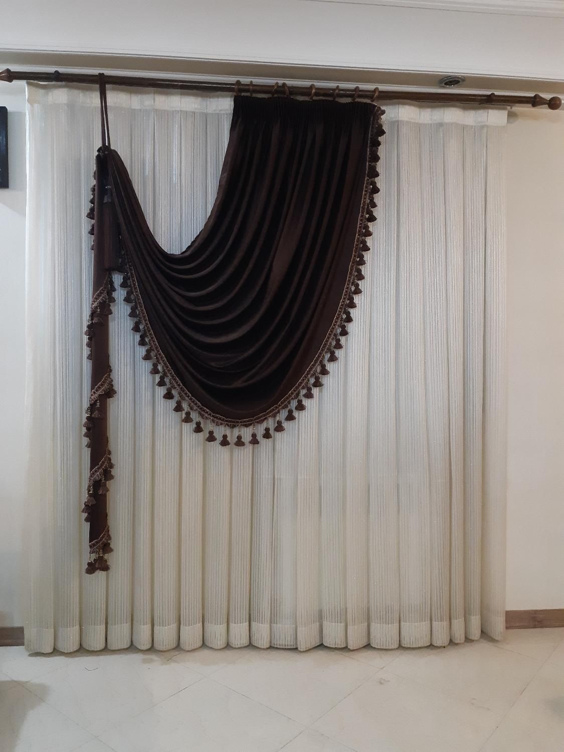 پرده پذیرایی و هال (قابل استفاده) بدون خرابی|پرده، رانر، رومیزی|گلپایگان, |دیوار