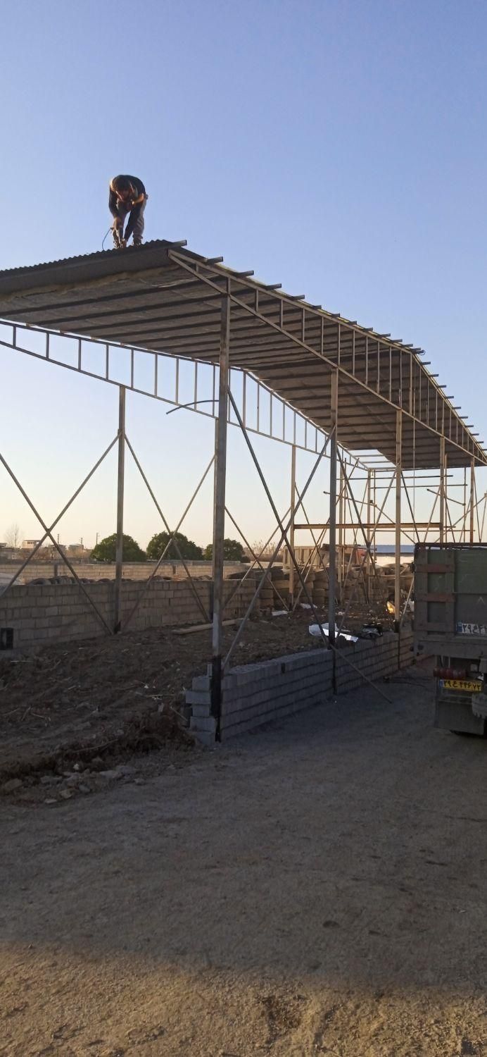 جوشکاری کل ساختمان.. اسکلت فلزی .پله گردون|خدمات پیشه و مهارت|بابل, |دیوار