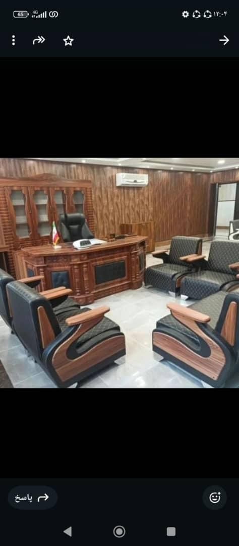 مبلمان اداری نیوز صندلی و میز مدیریت ست|دفتر کار|قزوین, |دیوار