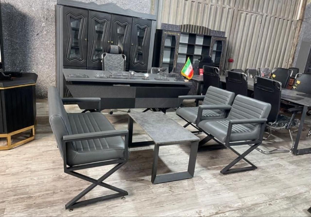 میز کامپیوتر کیس فلز چوب چرم پارچه چین مبل لی چری|دفتر کار|قم, بنیاد|دیوار