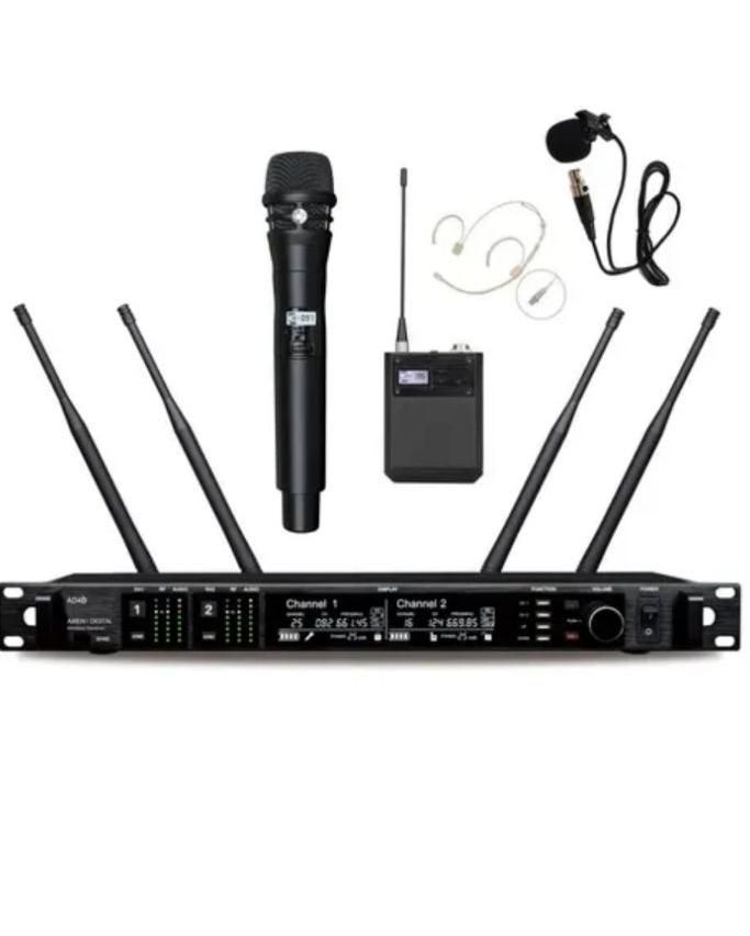 میکروفن بی سیم بیسیم هدمیک یقه ای سیم دار Uhf vhf|سیستم صوتی خانگی|تهران, بازار|دیوار
