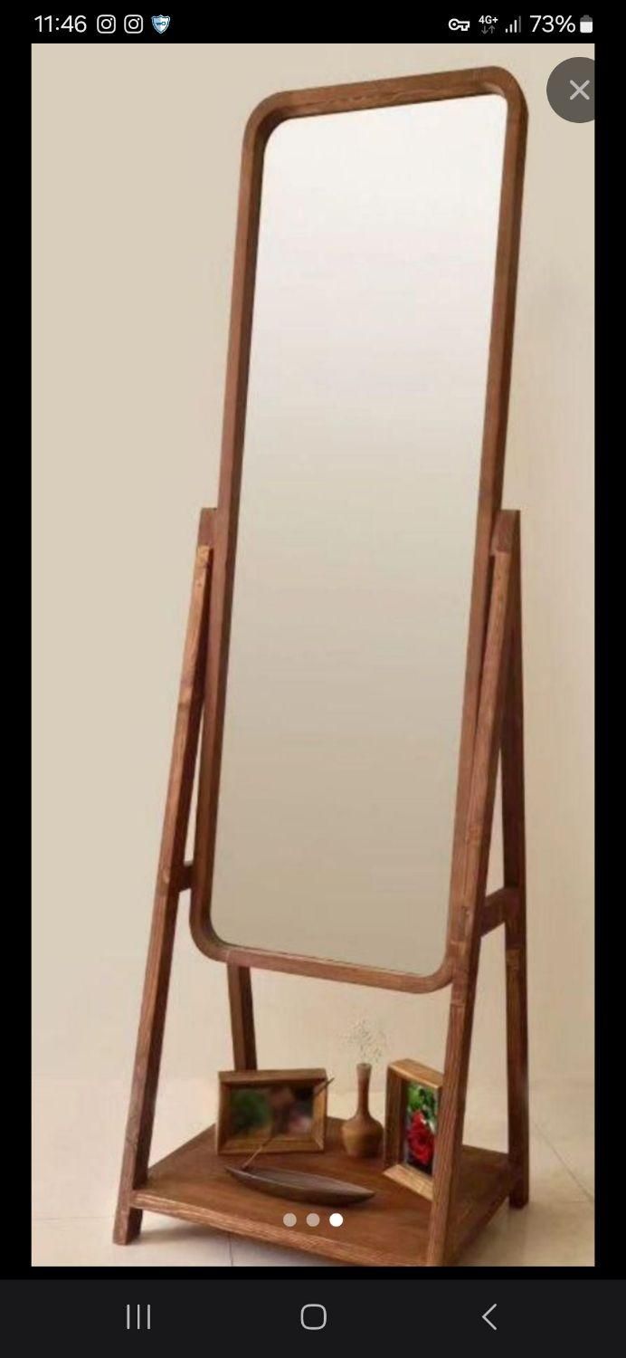 آینه تمام قد با چوب روسی|آینه|ارومیه, |دیوار