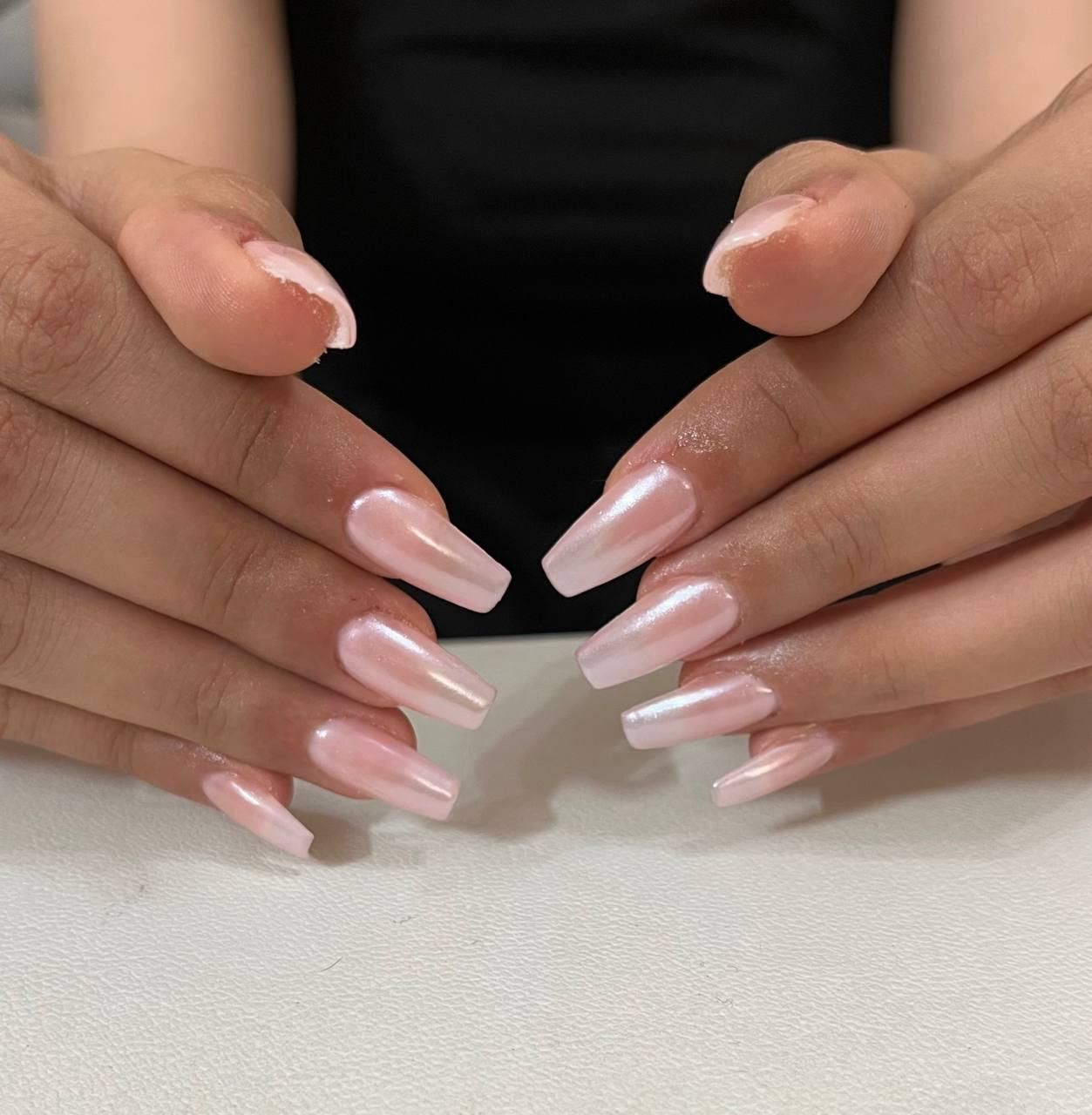مدل کاشت ناخن با ژل و پودر ژلیش لمینت مانیکور|خدمات آرایشگری و زیبایی|قم, زنبیل آباد|دیوار