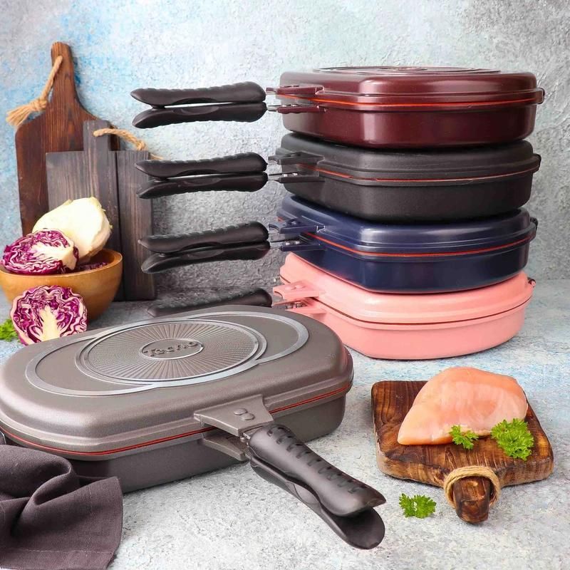 ماهیتابه رژیمی سایزبزرگ ترکیه اصل قابلمه تابه3تایی|ظروف پخت‌وپز|یزد, |دیوار