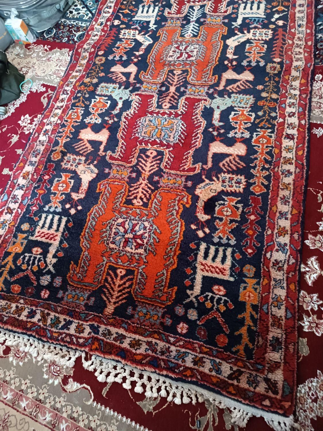 فرش دستباف قدیمی کله قوچی|فرش|نسیمشهر, |دیوار