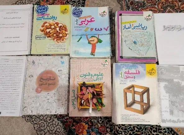 کتاب تست انسانی وجزوه استاد قرائتی فرهنگیان و...|لوازم التحریر|نیشابور, فضل|دیوار