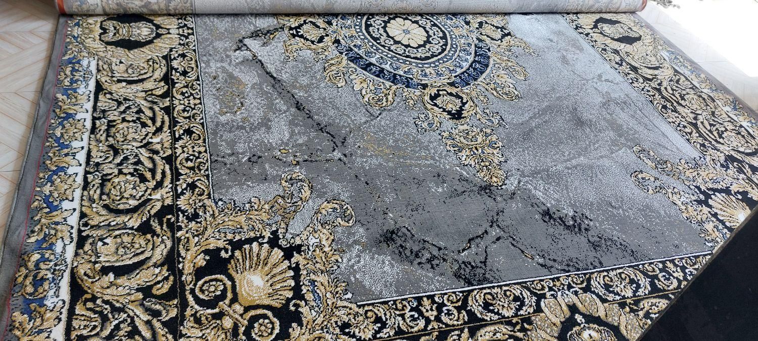 مدرن طلاکوب فیلی فرش ۱۲ متری نو و ضخیم|فرش|کرج, حسین‌آباد|دیوار